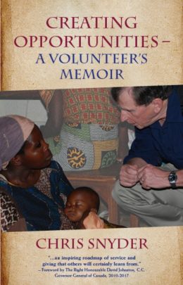 Chris Snyder launches new book “Creating Opportunities – A Volunteer’s Memoir featuring his visit to Emmanuel International Malawi
