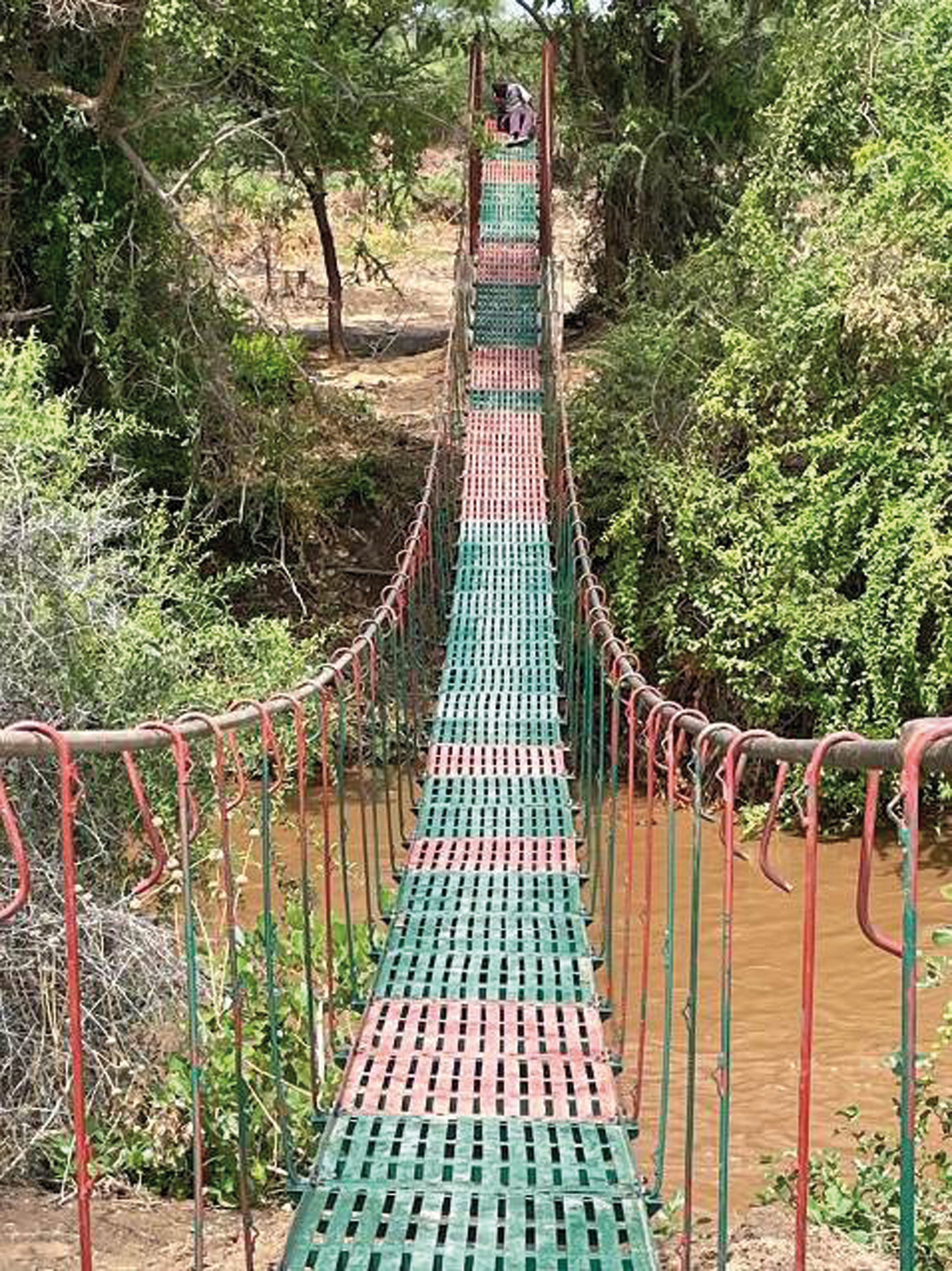 Footbridge in Mafuluto, Tanzania